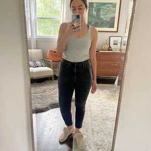 Everlane High-Rise Ankle Faded, Black Jeans